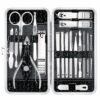 18 PCS Stainless Steel Manicure Kit-Black