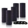 100PCS Black Hair Ties