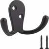 5 PCS Basics Zinc Robe Hook-Flat Black