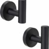 2 PCS Towel Hooks-Matte Black