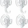 4 PCS Suction Cup Hooks