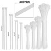 White-4+6+8+12-Inch(400PCS Set)