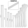 White-4+6+8+10+12-Inch(1000PCS Set)