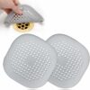 2 PCS Hair Drain Catcher-Gray