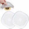 2 PCS Hair Drain Catcher-White